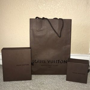 Authentic Louis Vuitton Boxes & Bags 3 pcs.